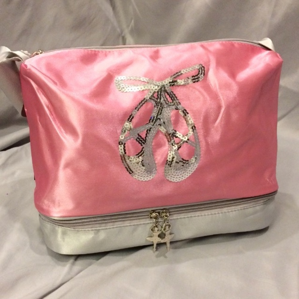Satin & Sequins Sparkle Dream Dance Tote Bag New